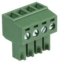טרמינל בלוק להברגה לכבל - 4 מגעים - 3.81MM PITCH