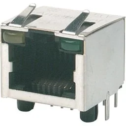 שקע RJ45 Cat5 8P8C - 1 פורט - Through Hole