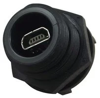 מחבר תעשייתי MINI USB TYPE AB - נקבה למעגל מודפס - PX0458