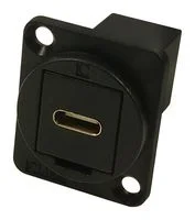 מתאם לפנל - USB 3.1 C (F) ~ USB 3.1 C (F) - CSK HOLES