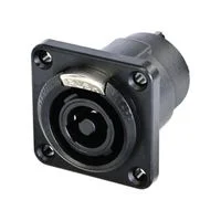 שקע רמקול speakON STX - 4 פינים נקבה - כוסות הלחמה