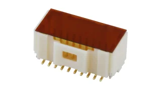 מחבר MOLEX להלחמה למעגל מודפס - סדרת PICO-CLASP - זכר 20 מגעים