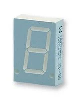 תצוגת 7SEGMENT אדומה - ספרה אחת - 20.32MM