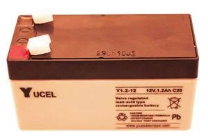 מצבר עופרת נטען - YUCEL Y1.2-12 - 12V 1.2AH
