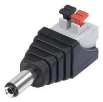 מתאם - 2.1MM DC (M) ~ PUSH LOCK 2P