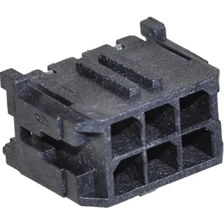 מחבר MOLEX להלחמה למעגל מודפס - סדרת MICRO-FIT - זכר 20 מגעים