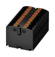 מחבר טרמינל בלוק - PTFIX 18X2,5 BK - 18 POLE , 24A , 500V