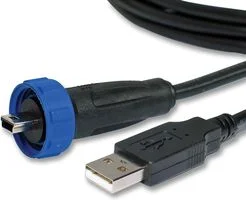 כבל תעשייתי USB - זכר MINI B ← זכר PX0441/2M00 - A