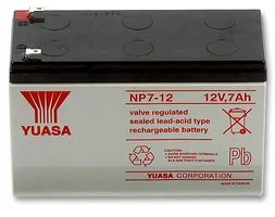מצבר עופרת נטען - YUASA NP7-12 - 12V 7AH