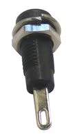 שקע בננה 2MM להלחמה לפנל - בידוד שחור
