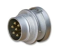מחבר תעשייתי DIN SV - זכר להלחמה לפנל - 6 מגעים