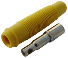שקע בננה 4MM לכבל - צהוב
