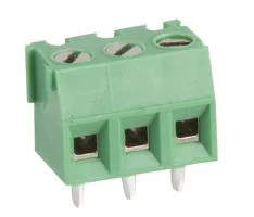 טרמינל בלוק מודולרי למעגל מודפס - 3 מגעים - 3.81MM PITCH