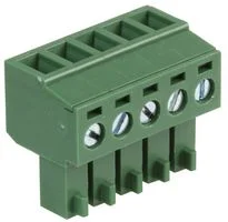 טרמינל בלוק להברגה לכבל - 5 מגעים - 3.81MM PITCH