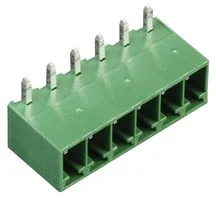 טרמינל בלוק למעגל מודפס - 6 מגעים - 3.50MM PITCH