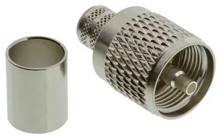 מחבר קואקסיאלי UHF פלאג ישר קרימפ 50 אוהם