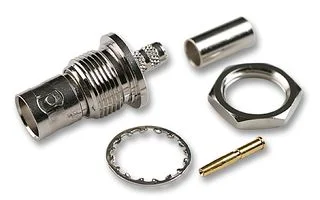 מחבר RF קואקסיאלי BNC 50 אוהם - שקע Bulkhead ישר
