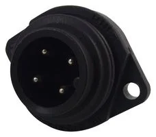 מחבר תעשייתי CA3GS - זכר להברגה לפנל - 3 מגעים + הארקה