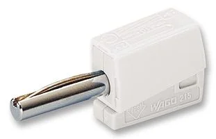 מחבר בננה CAGE CLAMP 215 - 4MM - בידוד לבן