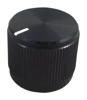 כפתור אלומיניום שחור - 19MM