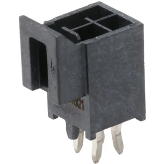 מחבר MOLEX להלחמה למעגל מודפס - סדרת NANO-FIT - זכר 6 מגעים