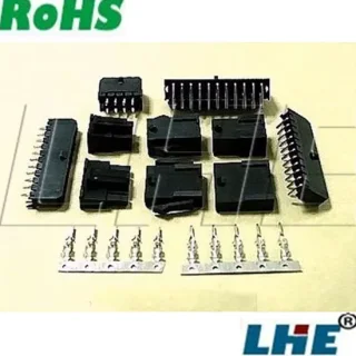 מחבר MOLEX להלחמה למעגל מודפס - סדרת MICRO-FIT - זכר 2 מגעים