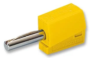 מחבר בננה CAGE CLAMP 215 - 4MM - בידוד צהוב
