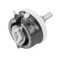 ראוסטט מלופף 75 אוהם 25W - סיבובי, הרכבה על פנל