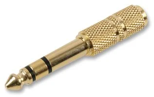 מתאם שמע סטריאו - תקע 6.35mm לשקע 3.5mm